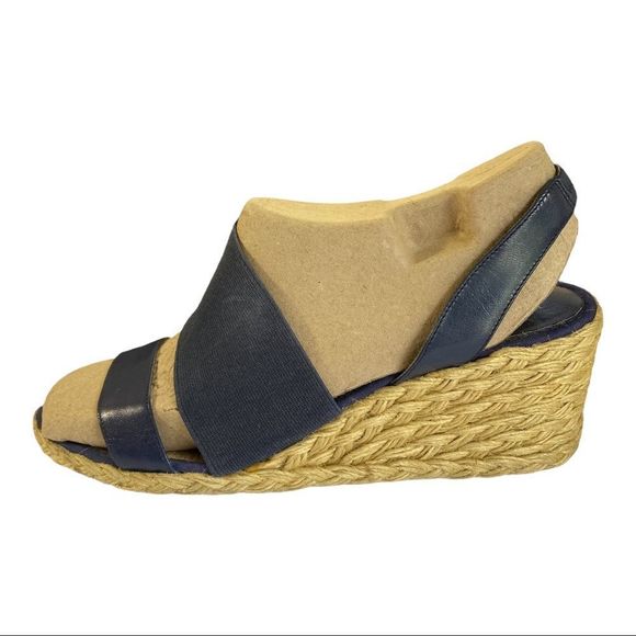 𝅺LAUREN RALPH LAUREN Carminda Espadrille Woven Wedge Sandals Shoes 9 - Picture 6 of 11